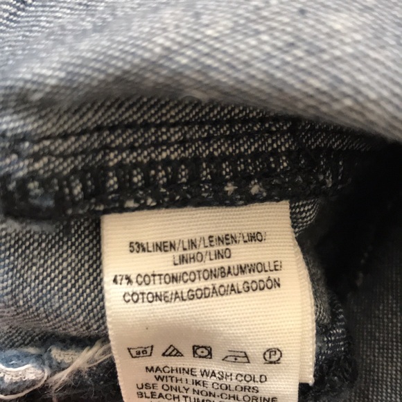 FREE PEOPLE Island Vibes Print Linen Trousers - Picture 10 of 10